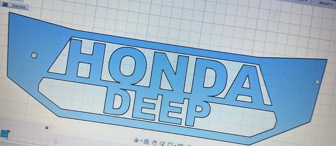CUSTOM "HONDA DEEP" 420/500 GRILL