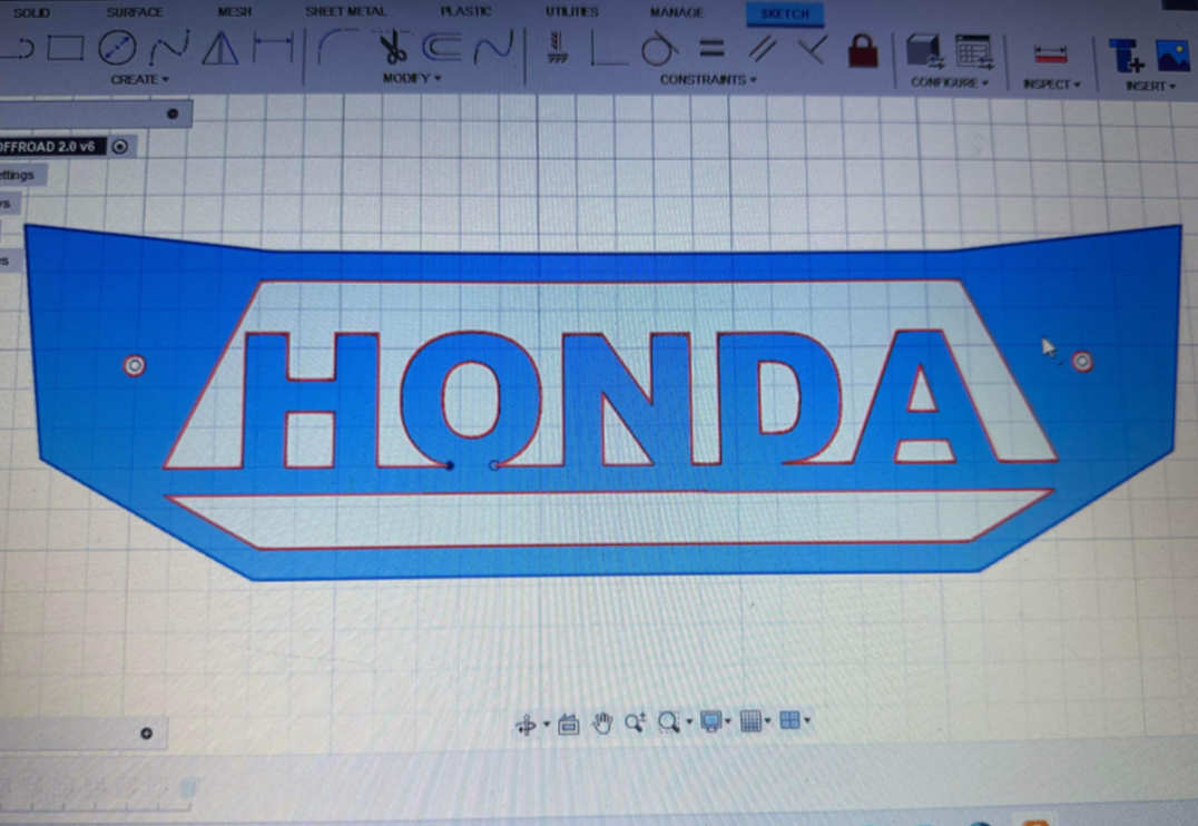"HONDA" Grille 420/500/520 NBS