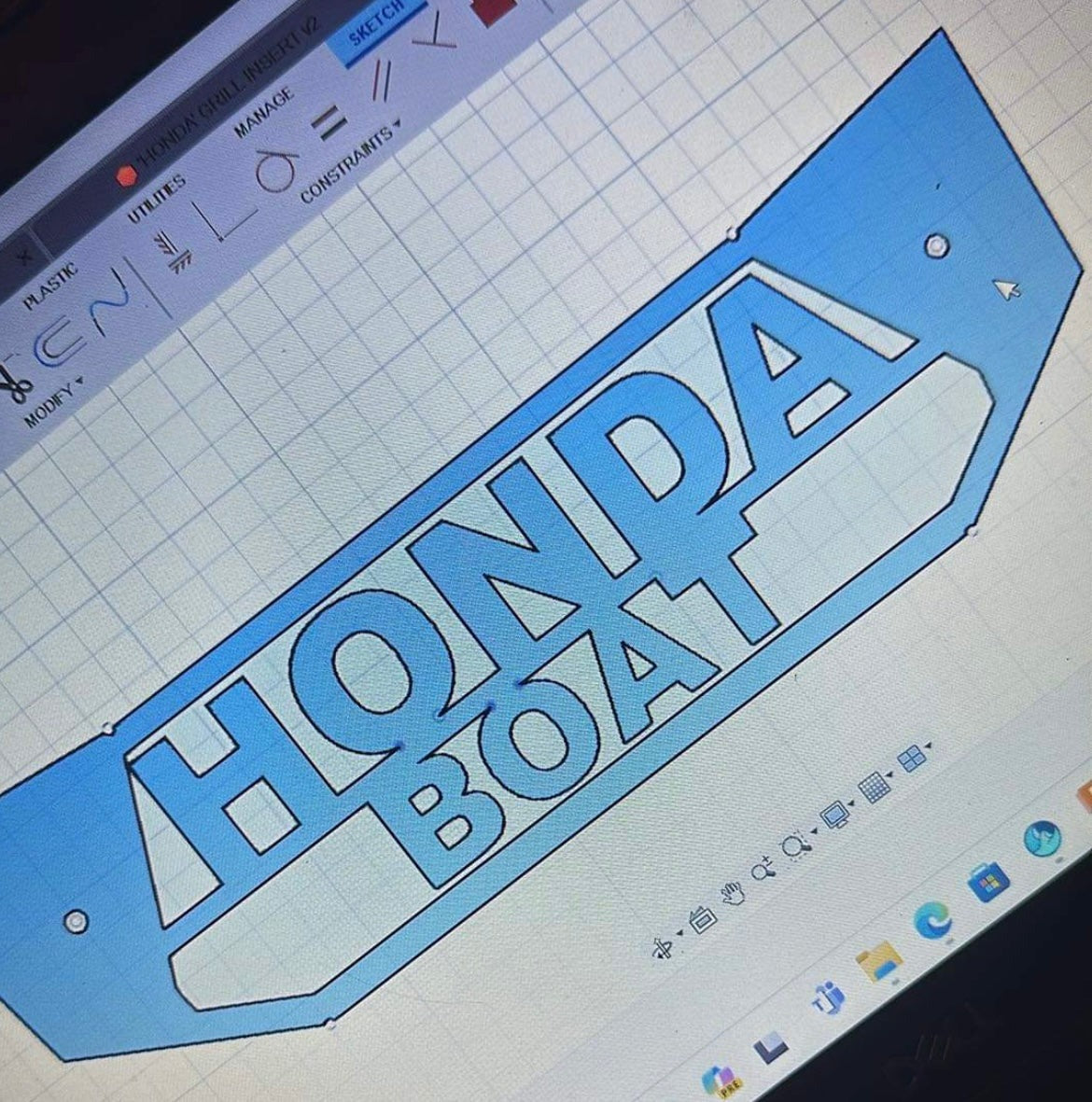 CUSTOM "HONDA BOAT" 420 500 GRILL